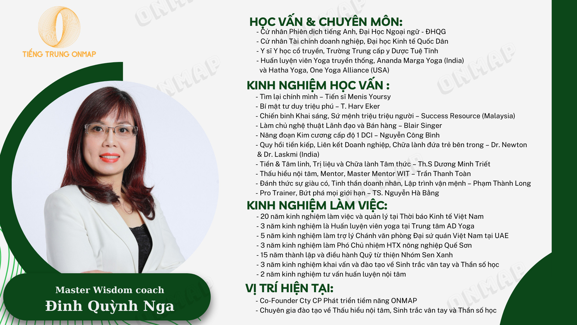 Trang chủ 29 trainer Quynh Nga Onmap 1
